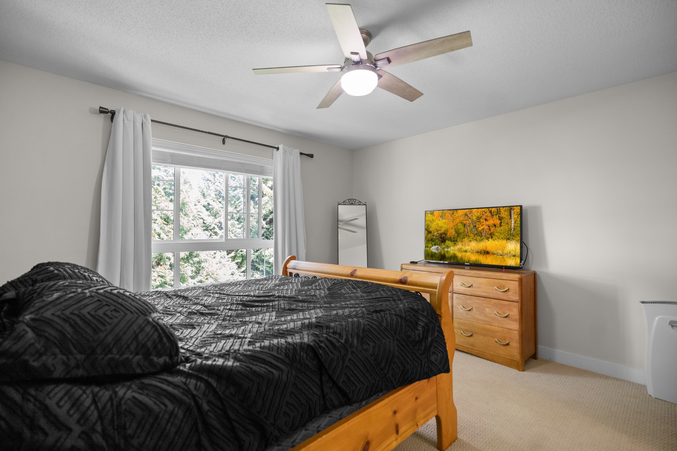         Master bedroom big picture window
